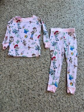 Little Sleepies Two Piece 12-18 Months Pink Toy Story Pajamas
